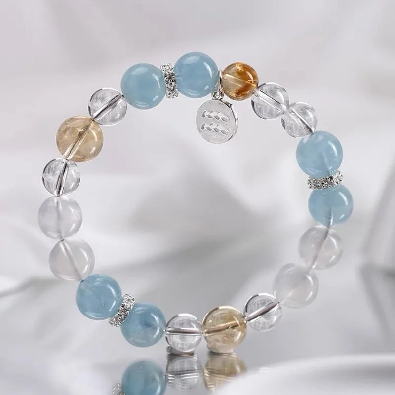 Natural Constellation Bracelet in S925 Sterling Silver – Elegant Minimalist Design, Perfect Gift for Men & Women