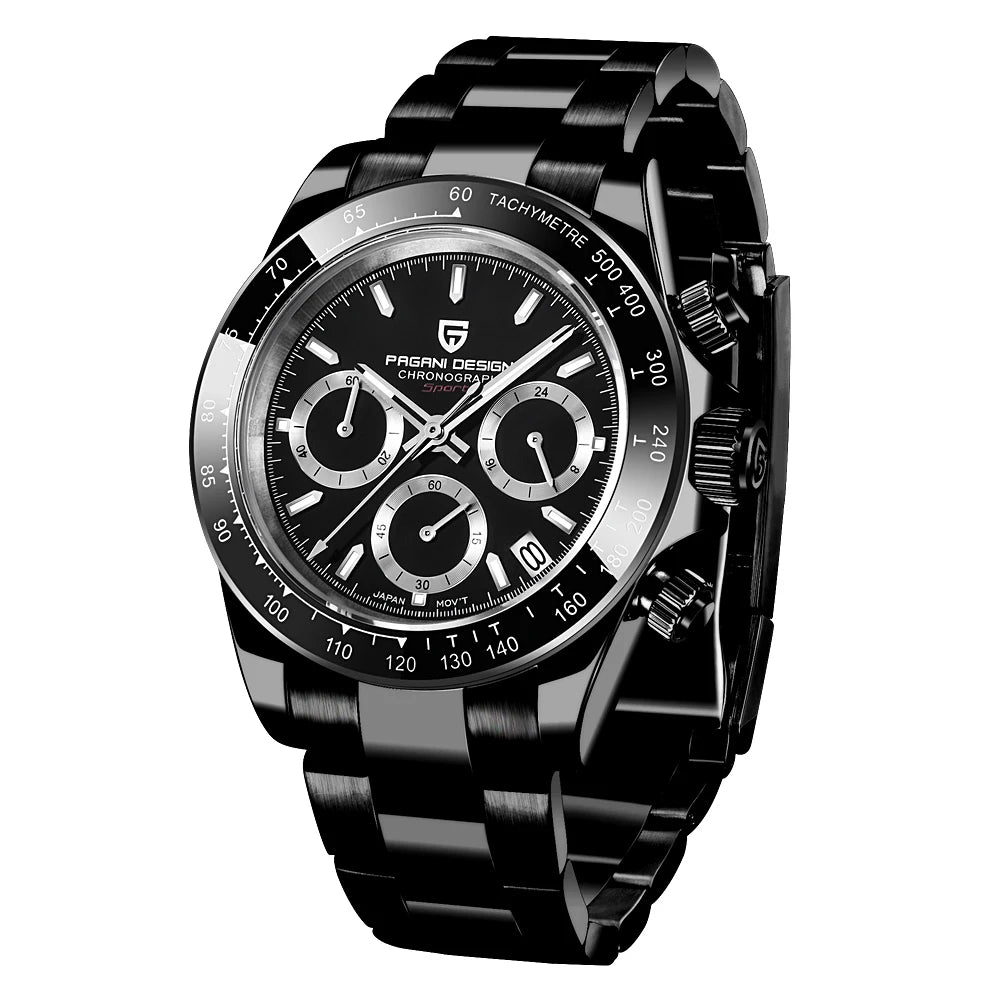 PAGANI DESIGN 1644 Men's Luxury Quartz Watch - High-Quality Sport & Business Waterproof Wristwatch Relogio Masculino