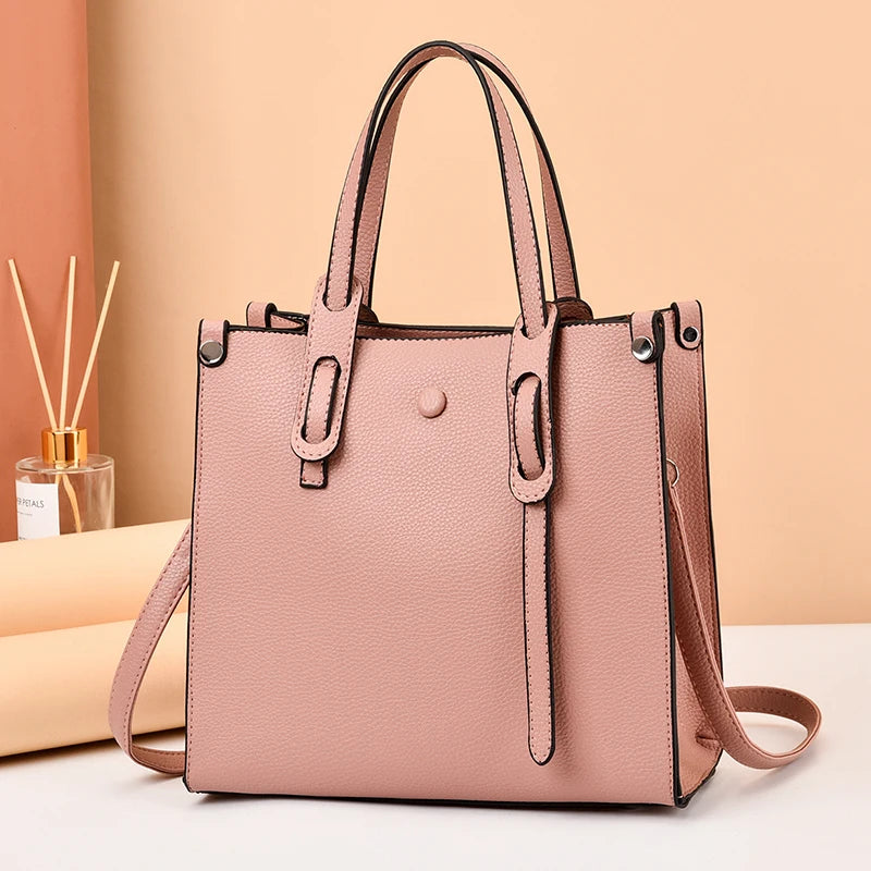 Women's Large Capacity Bucket Handbag - One-Shoulder Crossbody Bag with Zipper Emily
