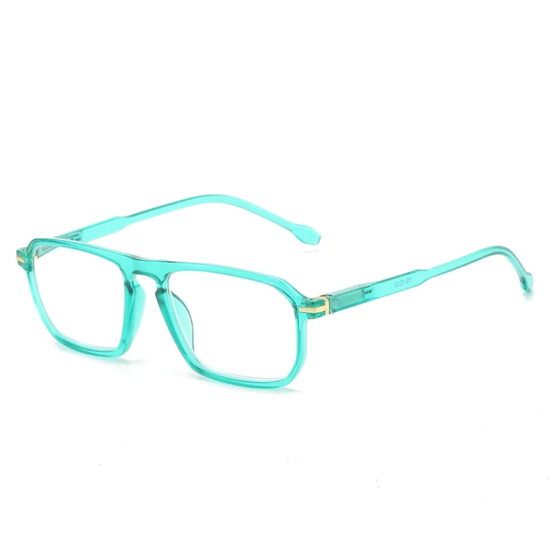 Unisex Slim Frame PC Squared Eyeglasses | Fashionable Reading Glasses for Men and Women with Presbyopia Correction Eustacia