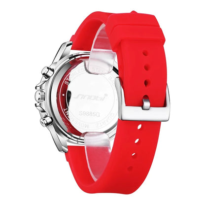 Sinobi Men’s LED Dual Display Watch – Stylish Digital Analog Wristwatch with Silicone Band | Confident & Charming Design | Montre Homme | Reloj Para Hombre