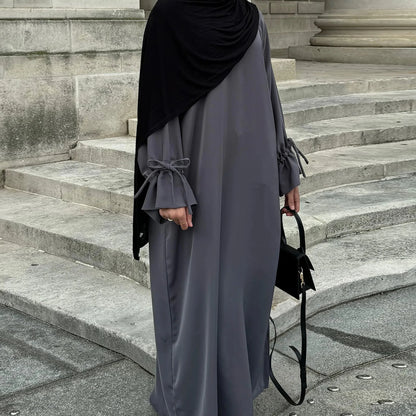 Flounce Sleeve Modest Abaya for Women – Big Hem Islamic Dress for Muslim Women Layla