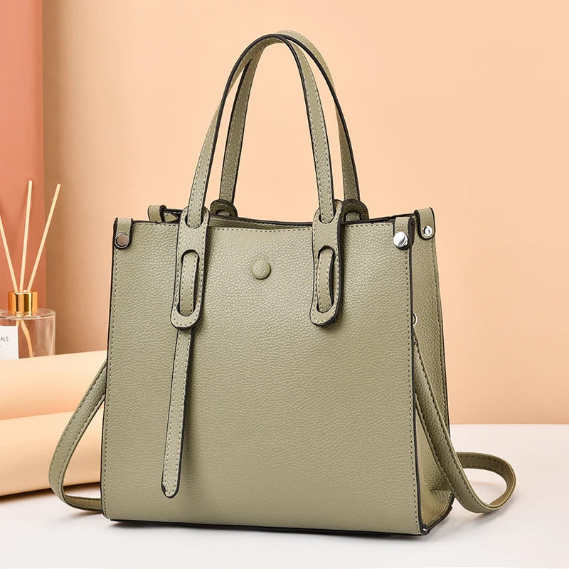 Women's Large Capacity Bucket Handbag - One-Shoulder Crossbody Bag with Zipper Emily