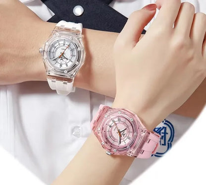 ONOLA 3857 Couple’s Quartz Watch – Simple, Casual Design, Waterproof Rubber Strap, For Men & Women