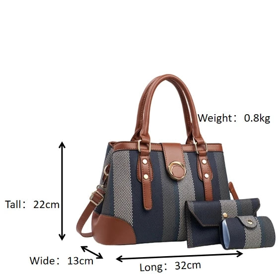 Leather Tote Bag for Women – Classic Fashion Shoulder Handbag, Customizable Ladies' Purse