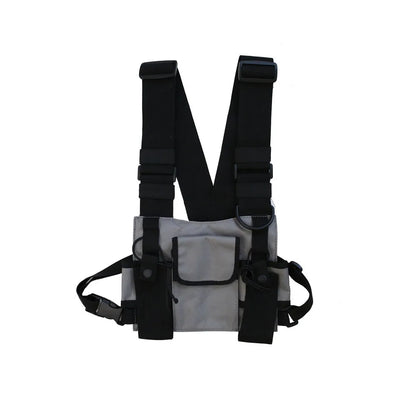 Unisex Hip-Hop Tactical Chest Bag – Streetwear Shoulder Vest Bag with Multifunctional Pockets for Outdoor, Waist, and Everyday Use Felix