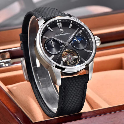 PAGANI DESIGN YS021 Men’s Automatic Mechanical Watch | 41mm Stainless Steel Luxury Wristwatch, 100M Waterproof