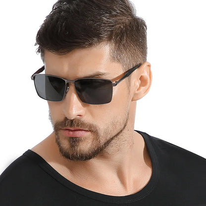 Men's Polarized Metal Sunglasses - UV400 TR90 Driving & Fishing Glasses Andy