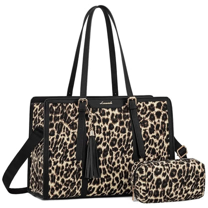LOVEVOOK Laptop Tote Bag Set | 15.6/17 inch Briefcase for Women, Work & Travel Shaira