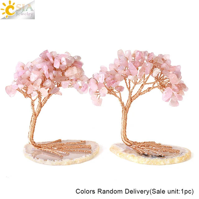7 Chakra Crystal Money Tree – Natural Healing Stone Decor for Energy Balance, Feng Shui, and Home Office Decoration