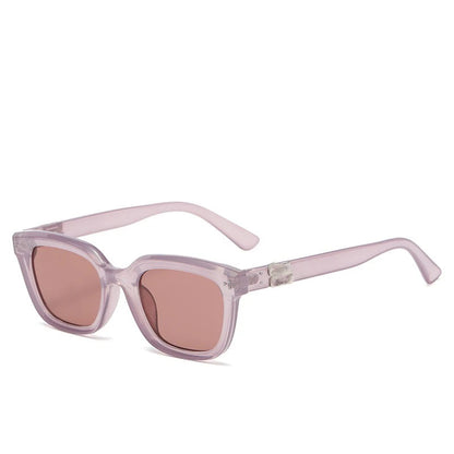 Trendy Purple Cat Eye Sunglasses for Women & Men – UV Resistant Retro Fashion Shades Ash