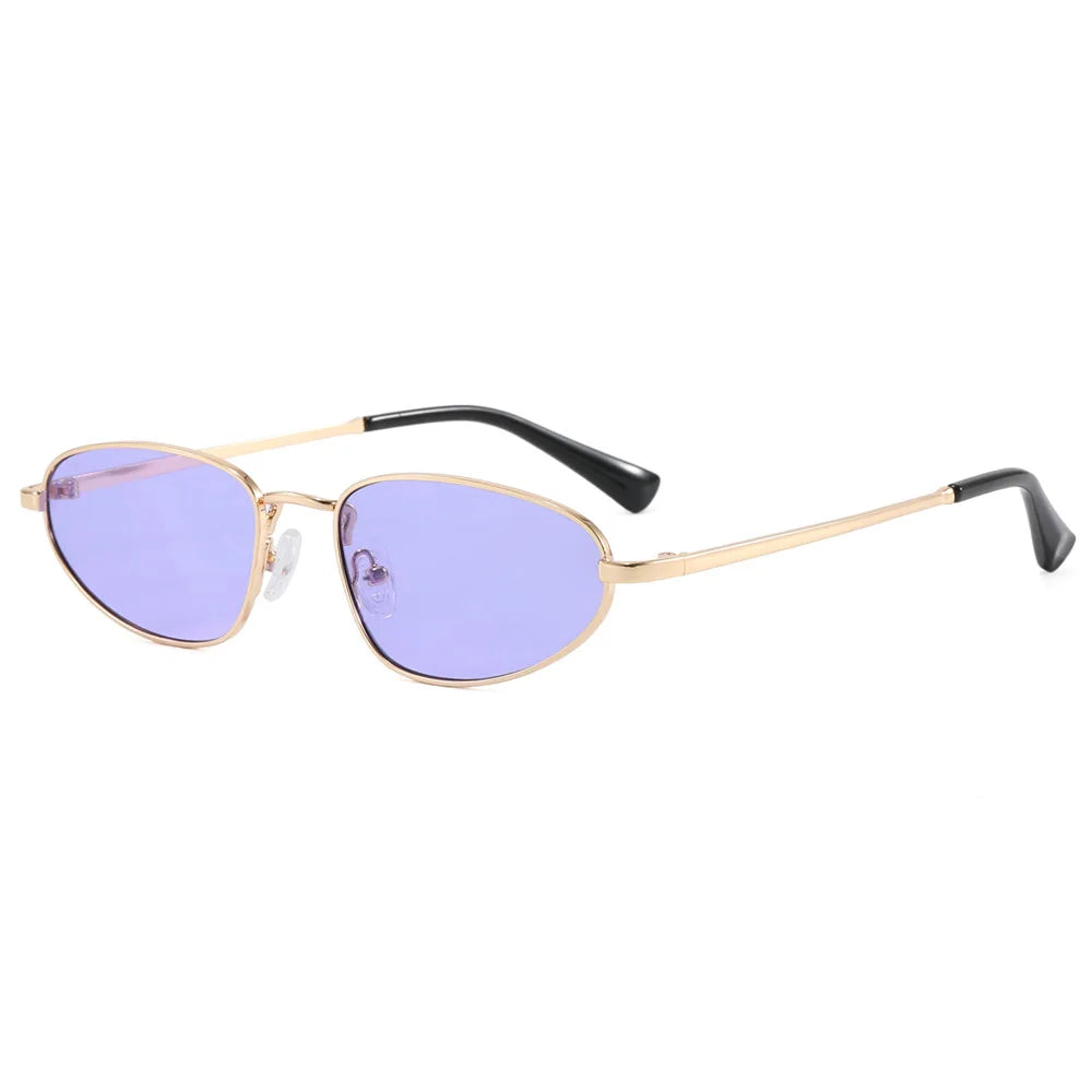 Retro Steampunk Cat Eye Sunglasses for Women – Small Fashionable Vintage Shades Dina