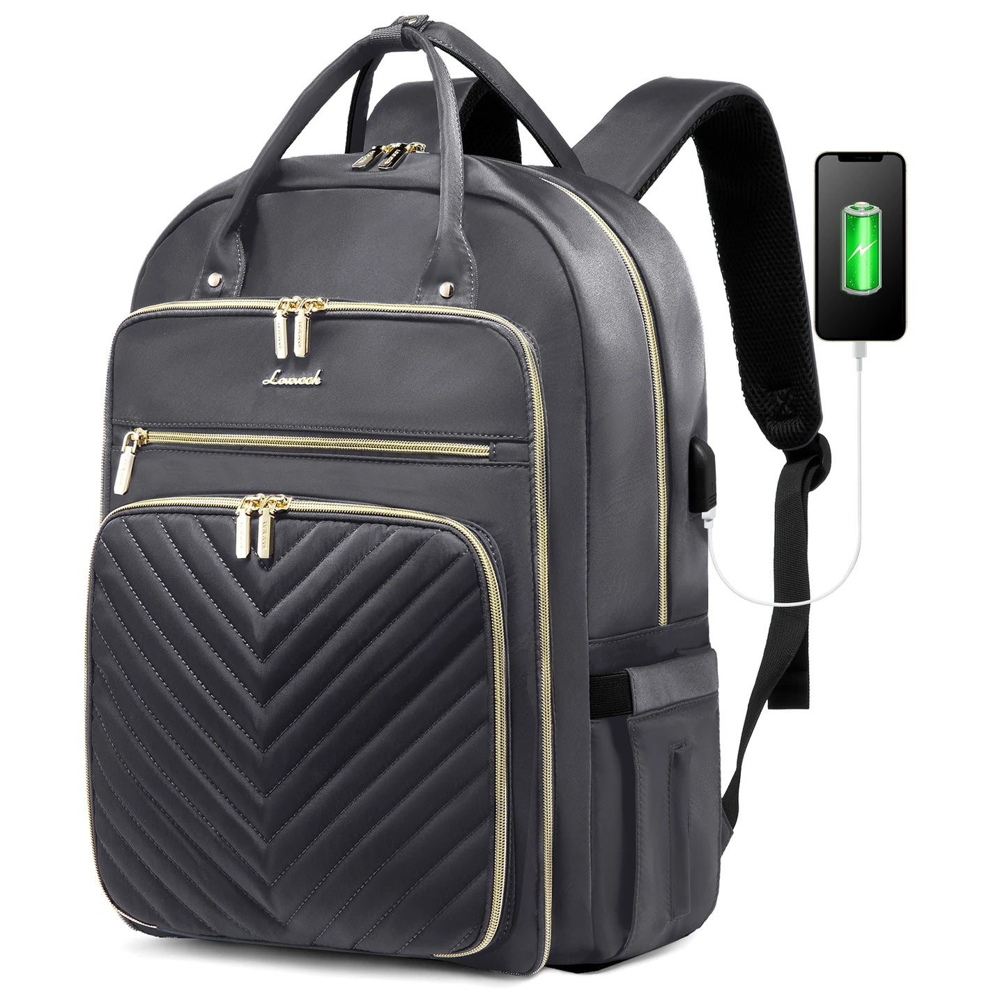 Women's 15.6-Inch Laptop Backpack - Stylish Work, Travel, and School Bag | Large Casual Sports & Business Backpack Selin
