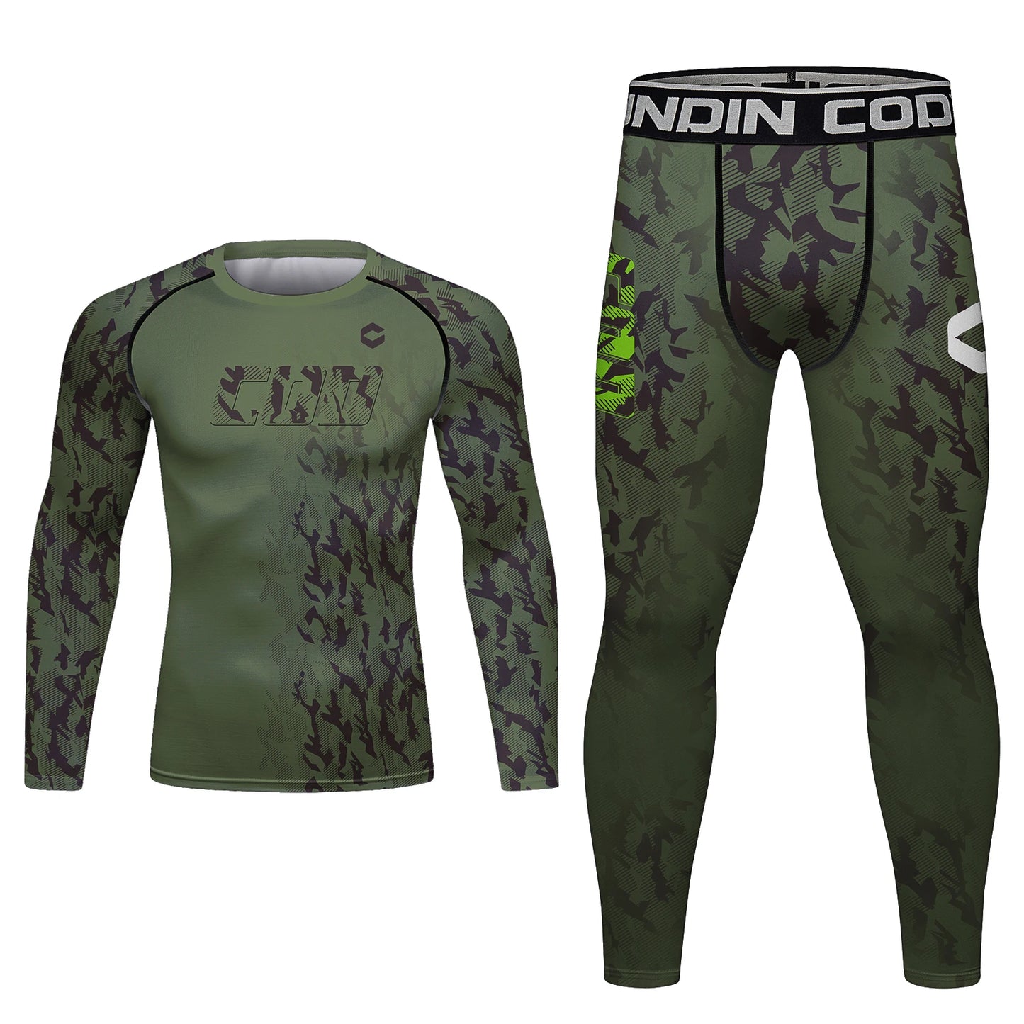 Cody Lundin Men’s MMA Training Set – Jiu Jitsu Rashguard T‑Shirt & Pants with Muay Thai Shorts