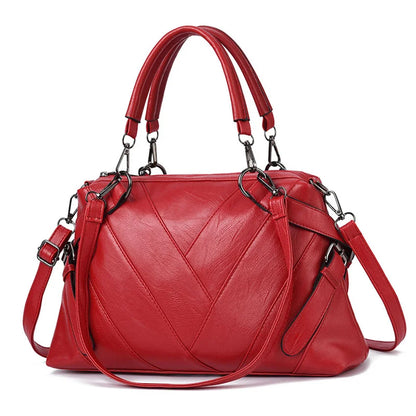 Soft Leather Handbag for Women – Large-Capacity Ladies' Shoulder Bag for Everyday Use Leila
