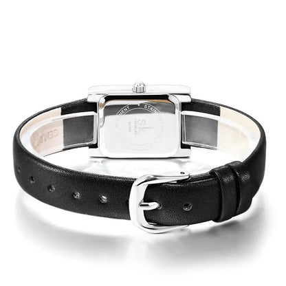 SHENGKE Roman Dial Quartz Watch for Women – Retro Leather Band Style Anaya