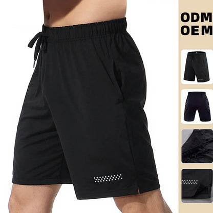 Men's Quick-Dry Sports Shorts – Reflective, Lightweight Gym & Running Shorts with Pocket