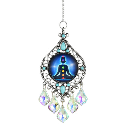 Natural Crystal Sun Catcher: Feng Shui Style for Seven Chakras, Home Decor, Energy Healing & Crystal Engraving