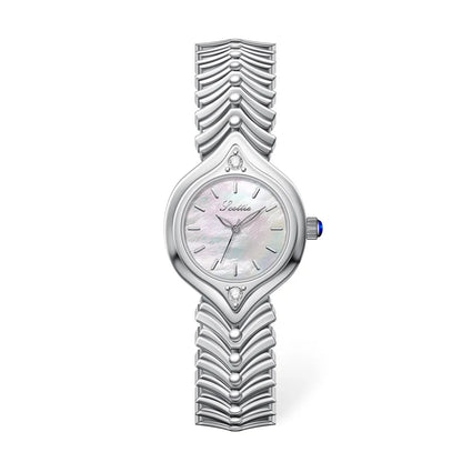 Scottie 9722 Women’s Luxury Quartz Watch – Waterproof Square Alloy Case, Stainless Steel Strap Eowyn
