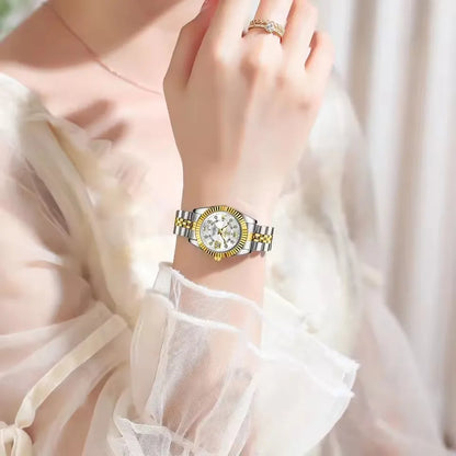 POEDAGAR 780 Luxury Quartz Watch for Women – Elegant Waterproof Luminous Ladies Stainless Steel Watch