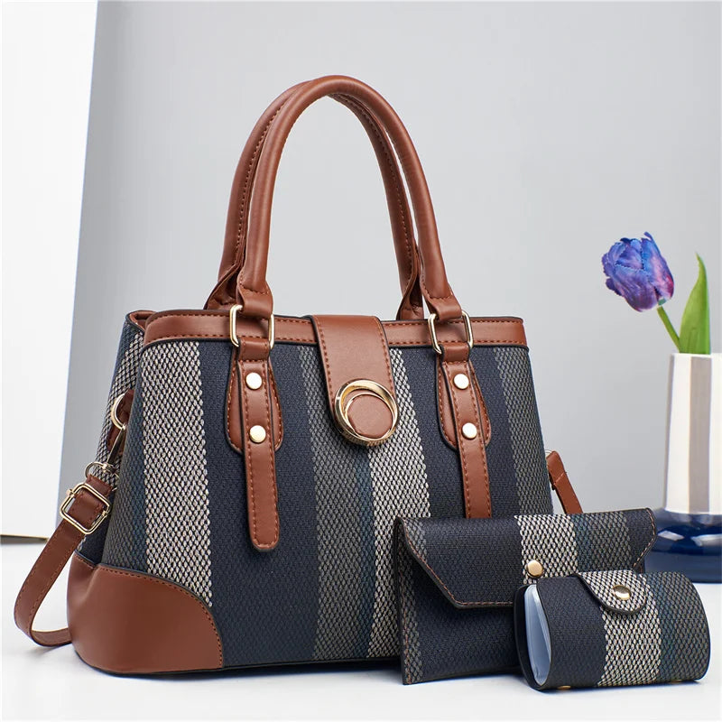 Leather Tote Bag for Women – Classic Fashion Shoulder Handbag, Customizable Ladies' Purse