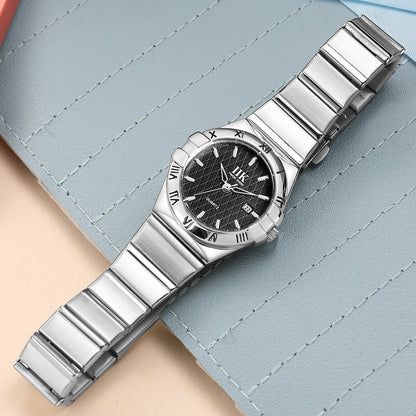 Stylish IIK GB990L Women's Wristwatch – Waterproof Quartz Stainless Steel Watch in Blue, Pink, White, and Black Marilla