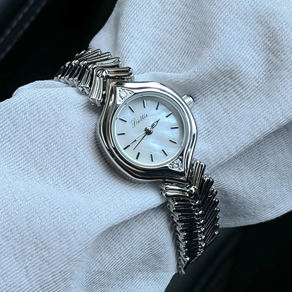 Scottie 9722 Women’s Luxury Quartz Watch – Waterproof Square Alloy Case, Stainless Steel Strap Eowyn