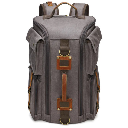 Retro Waterproof Travel Backpack for Men – Outdoor Leisure Bag with Large Capacity & Laptop Compartment