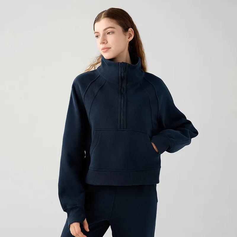 Women's Winter Fitness Jacket | High-Quality Yoga Sportswear & Warm Workout Outfit