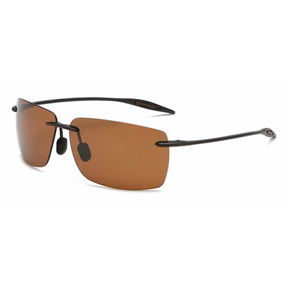 Ultra-Light Frameless TR90 Polarized Sunglasses for Men - UV400 Protection, Outdoor Driving & Fishing Mortimer