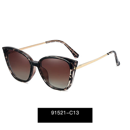 Unisex Oversized Polarized Sunglasses – TR90 Large Fit-Over Square Cat Eye Glasses for Stylish UV Protection