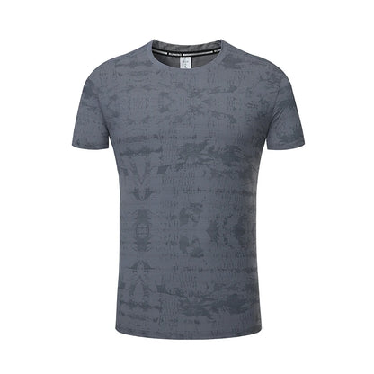 Men's Activewear T-Shirt – Printed Stretchy Sports & Casual Tee