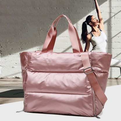 Tote Bag - Puffer Bags for Women | Stylish Handbags for Ladies | Yoga Mat Waterproof Purses Hershey