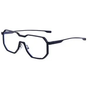 Steampunk Metal Frame Sunglasses for Men | Irregular One-Piece UV400 Designer Shades Logan