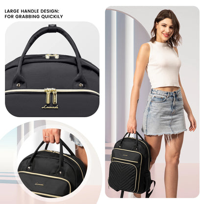 Women's 15.6-Inch Laptop Backpack - Stylish Work, Travel, and School Bag | Large Casual Sports & Business Backpack Selin