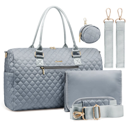 Waterproof Mommy Travel Bag | Large Capacity Duffle with Changing Pad & Pacifier Case Sarah