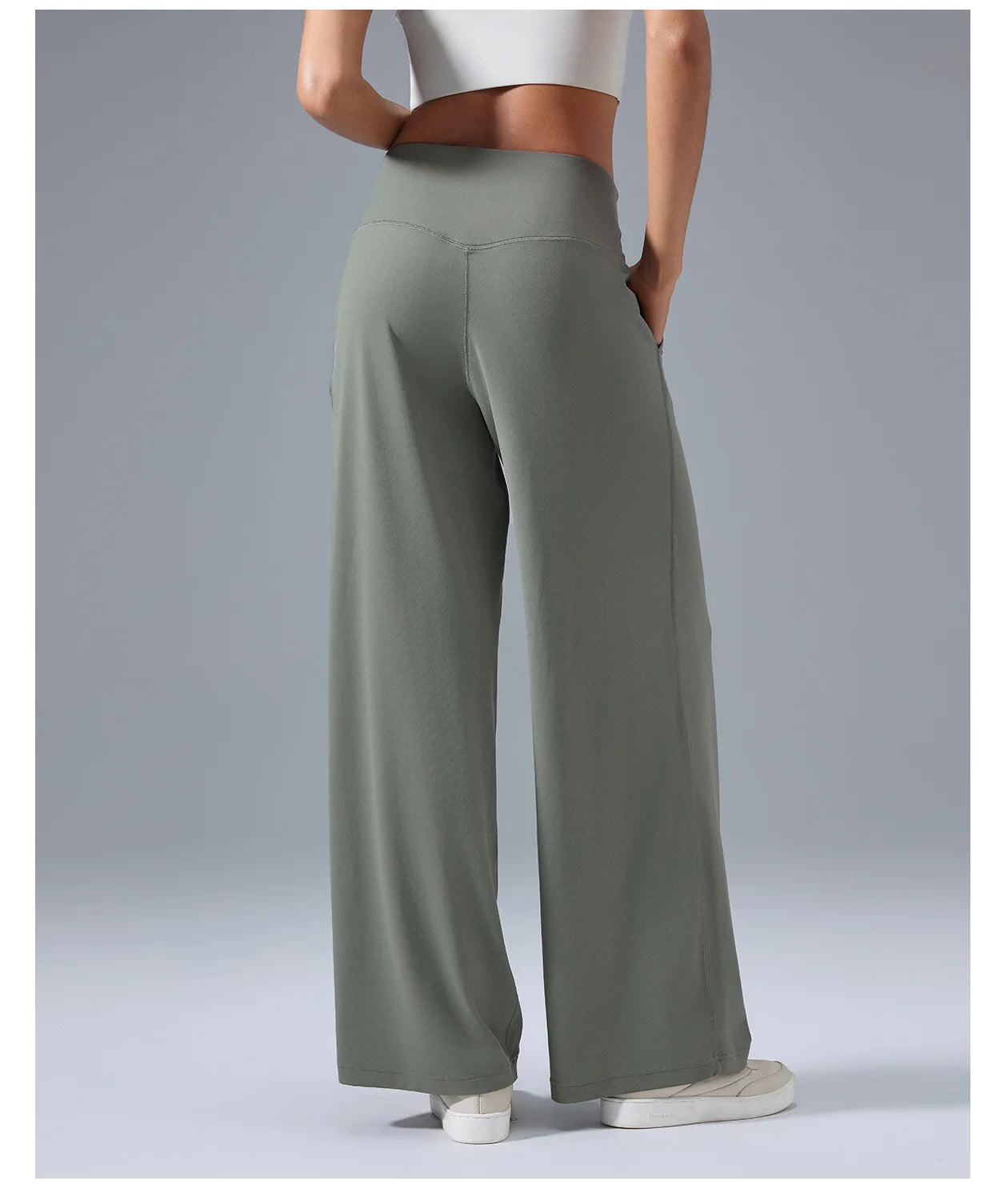 Women's Wide-Leg Yoga Pants - High-Waisted, Flowy Lounge Sweatpants with Pockets for Casual, Workout, and Pajama Wear Karylle