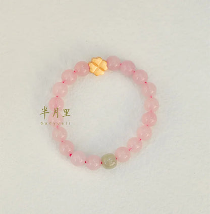 Natural Crystal Bracelet – Original Madagascar Design, Elegant Fidelity Horse Charm, Perfect Gift for Women and Friends