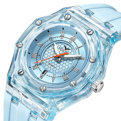 ONOLA 3857 Couple’s Quartz Watch – Simple, Casual Design, Waterproof Rubber Strap, For Men & Women