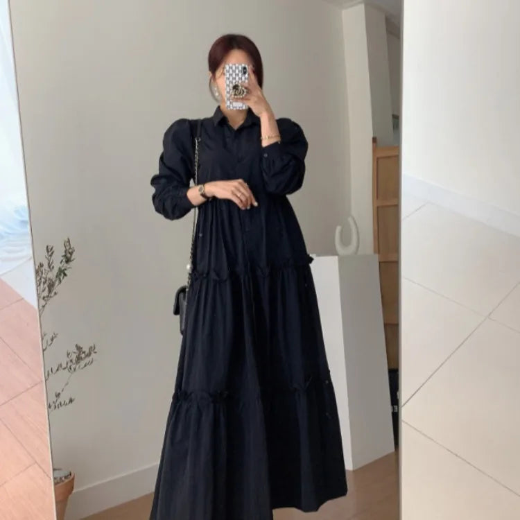 Women's Ruffled Pleated Dress | Elegant Casual Loose Fit for Spring & Summer Marian
