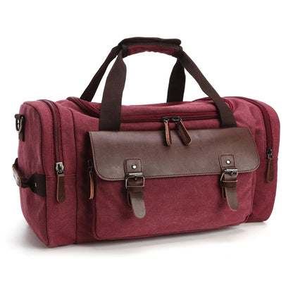 Canvas Travel Handbag – Large Capacity Crossbody Tote Bag for Travel and Daily Use