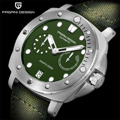 PAGANI DESIGN PD‑1767 Men’s Automatic Mechanical Watch | 200M Waterproof Stainless Steel Wristwatch