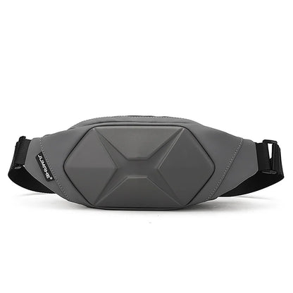 Men's Fashion Hard Shell Anti-Theft Sling Bag – Green Ripstop Nylon Chest Bag for Travel, Streetwear Crossbody Bag for Men Gael