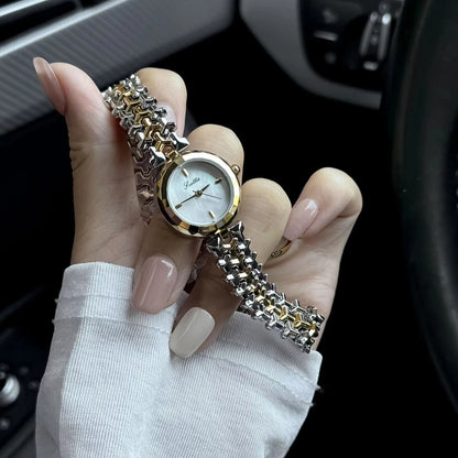 Scottie 9727 Women’s Luxury Watch – Waterproof Stainless Steel Round Quartz Watch| Elegant Small Dial Design