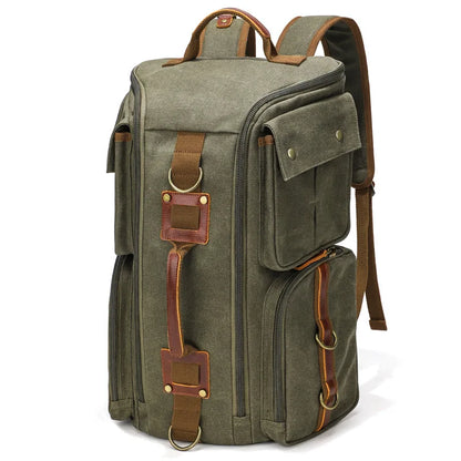 Retro Waterproof Travel Backpack for Men – Outdoor Leisure Bag with Large Capacity & Laptop Compartment