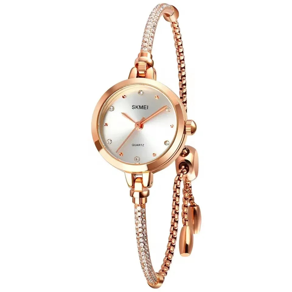 Skmei 1805 Luxury Quartz Watch for Women – Fashion Bracelet Ladies Wristwatch, Classic Design, High-Quality Dressing Accessory Josette