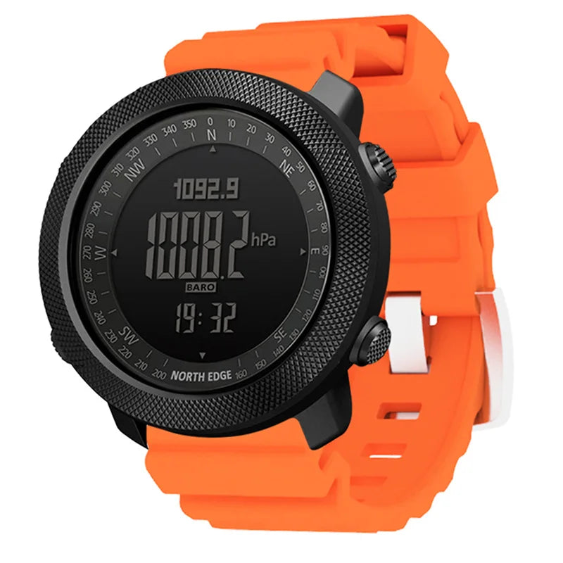 North Edge Apache Smartwatch for Men – Altimeter, Barometer, Compass, Waterproof Hiking Watch