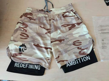 Men’s Double‑Layer Athletic Shorts – Quick‑Dry Polyester Gym Shorts for Workout, Fitness & Training Julian