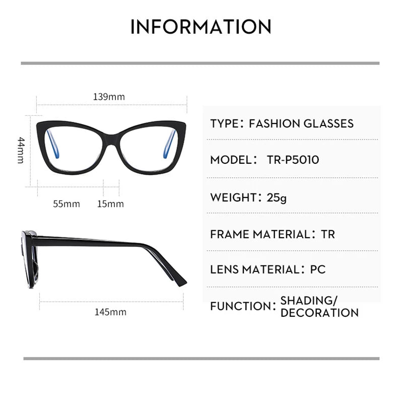 Women’s Blue Light Blocking Glasses – Stylish Gaming Glasses for Eye Protection | Anti-Blue Light Eyewear Aiza