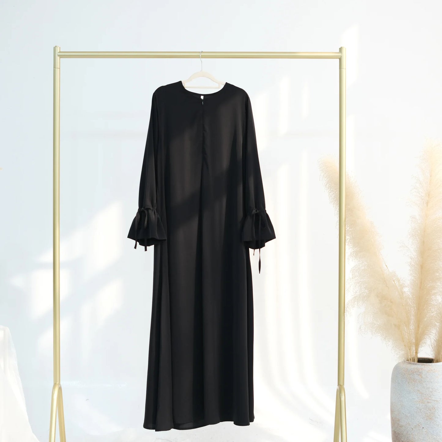 Flounce Sleeve Modest Abaya for Women – Big Hem Islamic Dress for Muslim Women Layla
